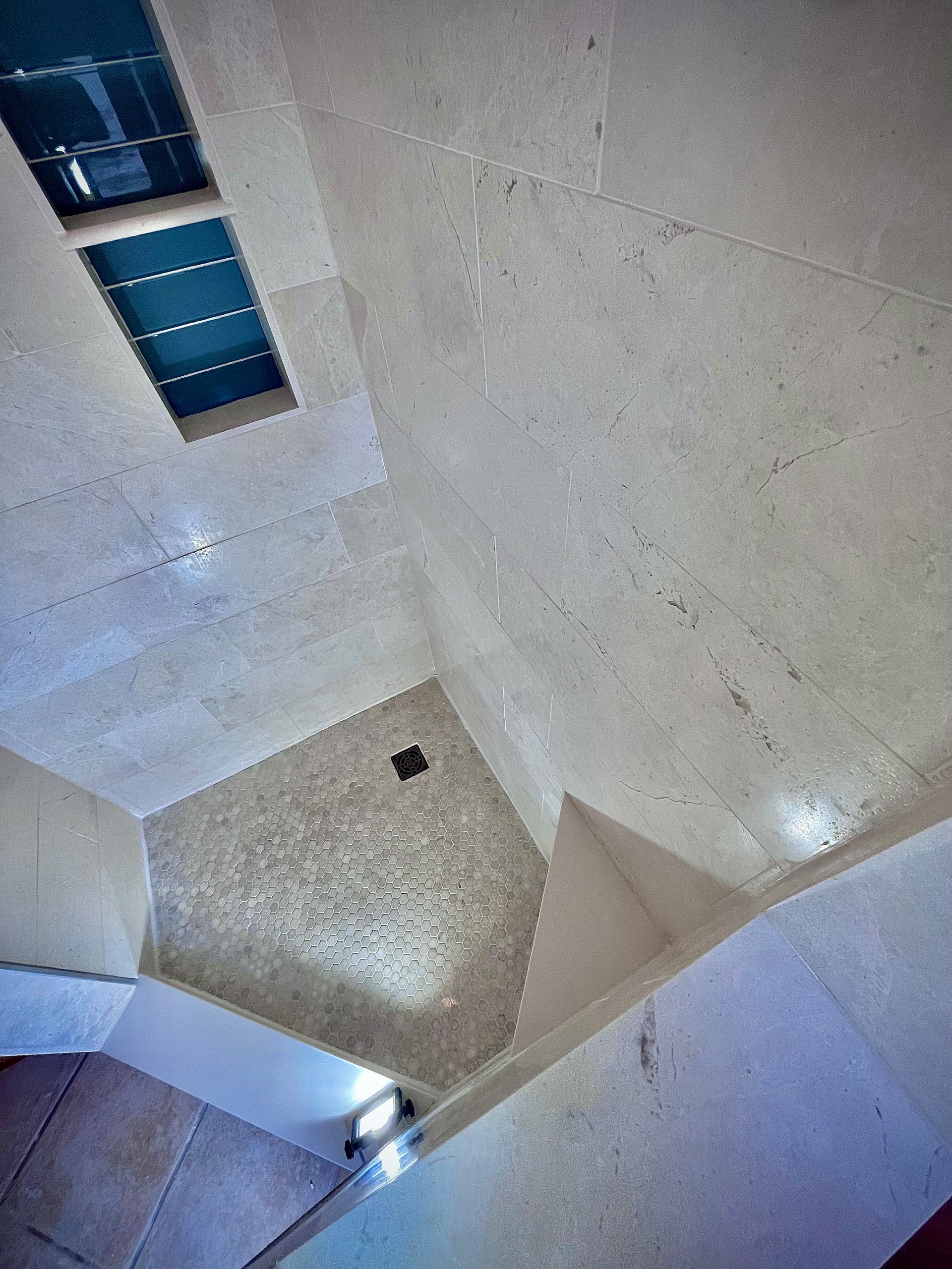 Shower renovation.