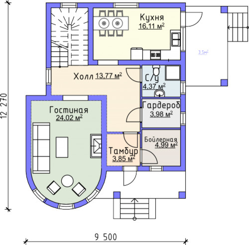 Проект дома в Калининграде № 55