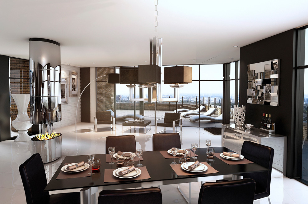 Modani Homes Modern Dining Room Miami by Modani Furniture