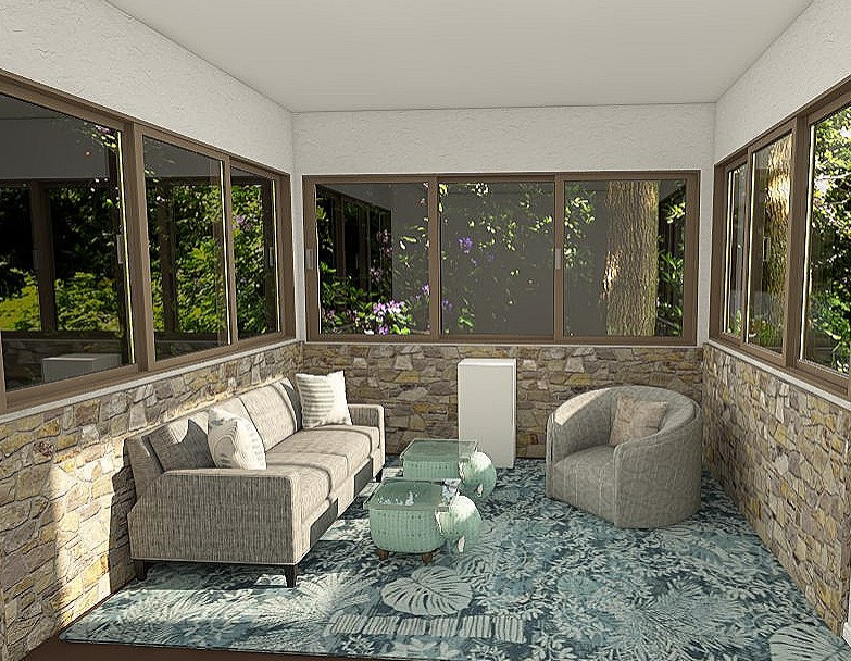 3D Design Concepts -Sunroom/Smoking room