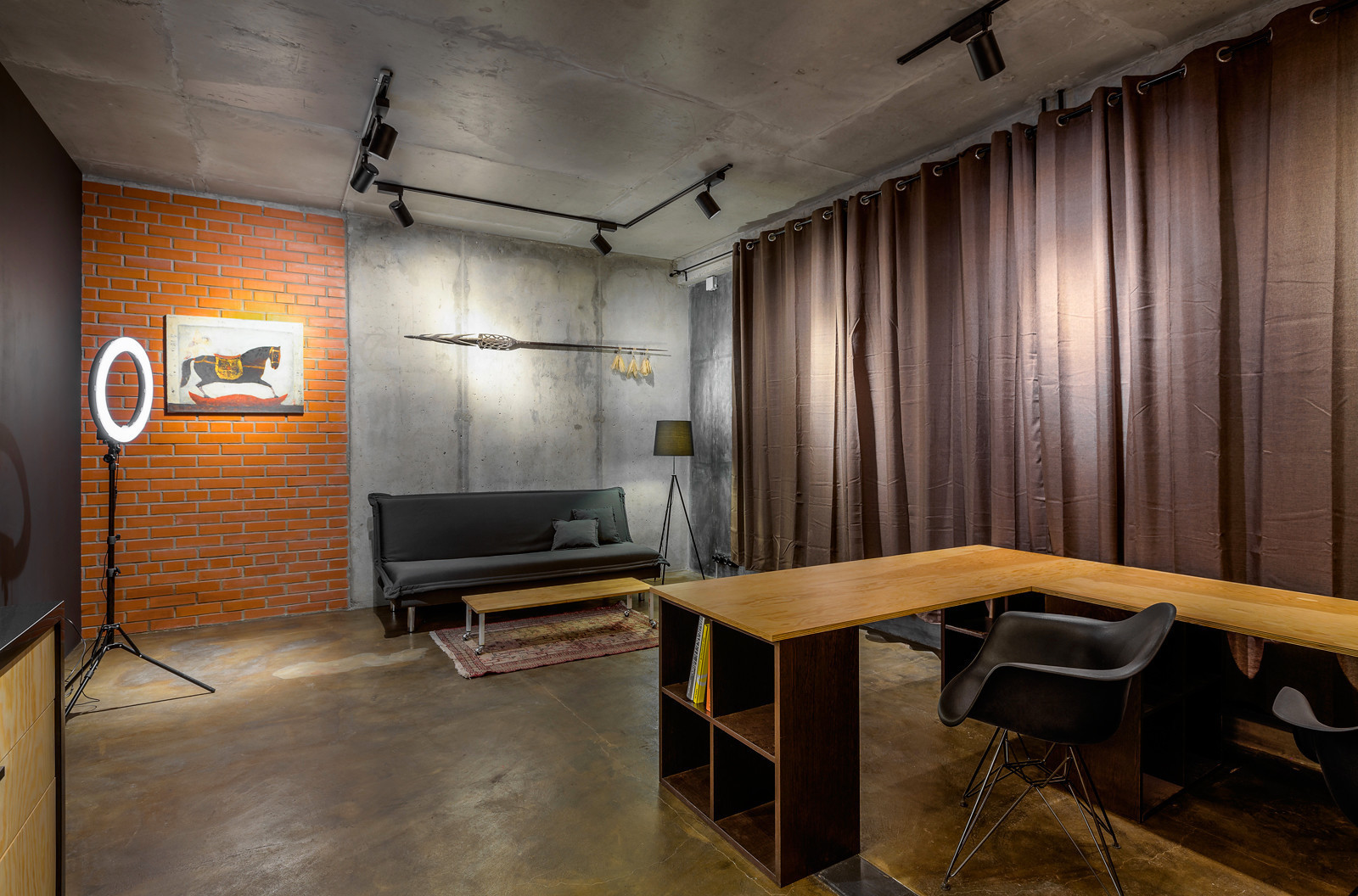 Бетонные полы в интерьере