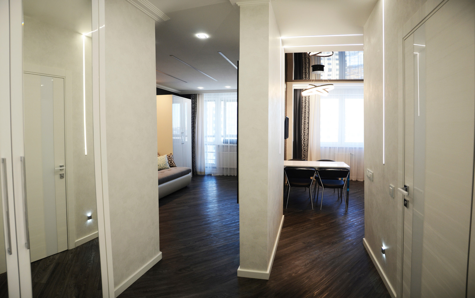 Черно-белый интерьер