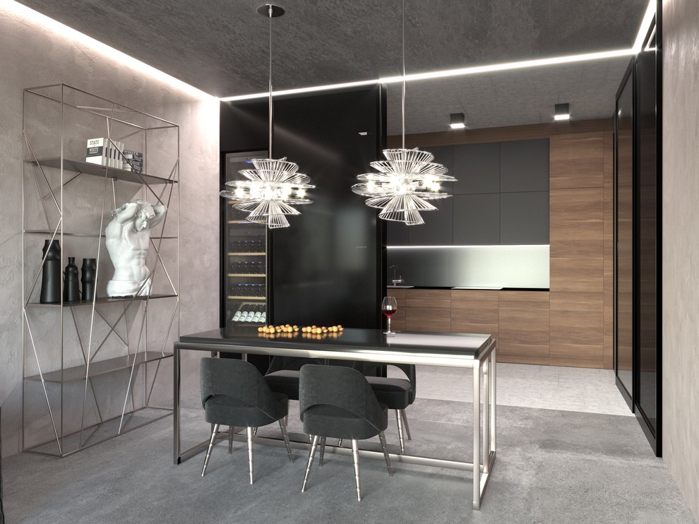 Проект квартиры 85 кв.м.  в стиле гранж, Екатеринбург