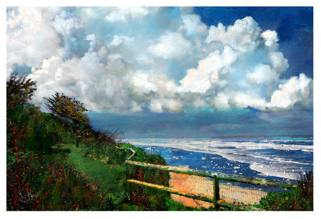 Lisa Sofia Robinson "Clouds Over Sea" Art Print, 12"x18"