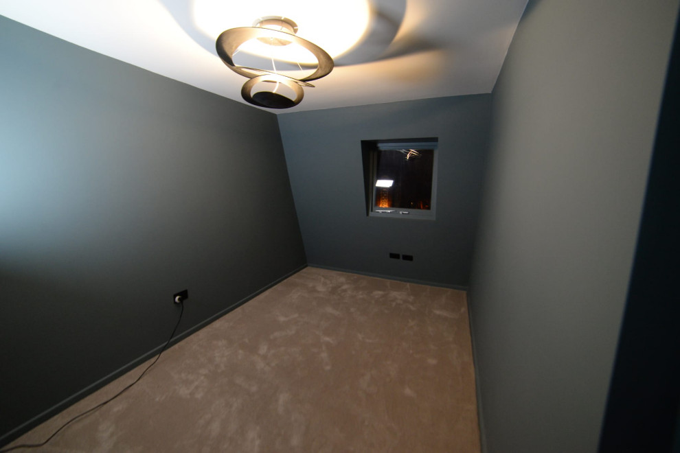Modern Guest Room with High Pile Shag