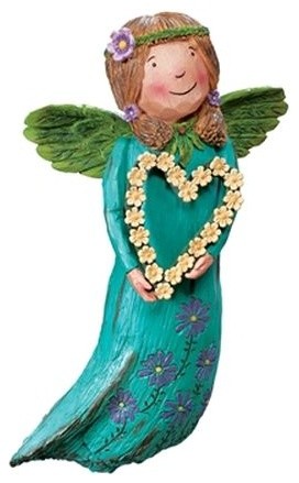 Studio M Whimsy Love Is Forever Garden Angel Contemporary Outdoor Holiday Decorations By Silver Crystal Gallery