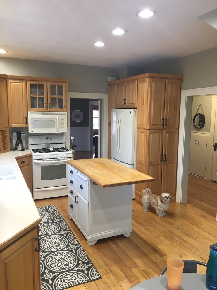 Kitchen remodel WITHOUT painting cabinets