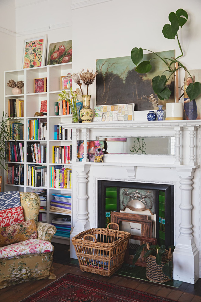 Eclectic living room in Melbourne.