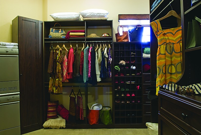 Inspiration for a traditional storage and wardrobe in Denver.