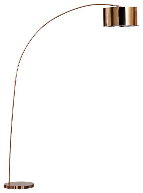 Adelina Led Arched Floor Lamp Rose, Arc Floor Lamp Rose Gold
