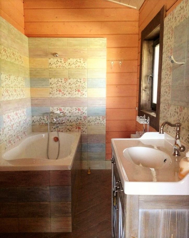 Проект деревянного дома из клееного бруса в стиле прованс