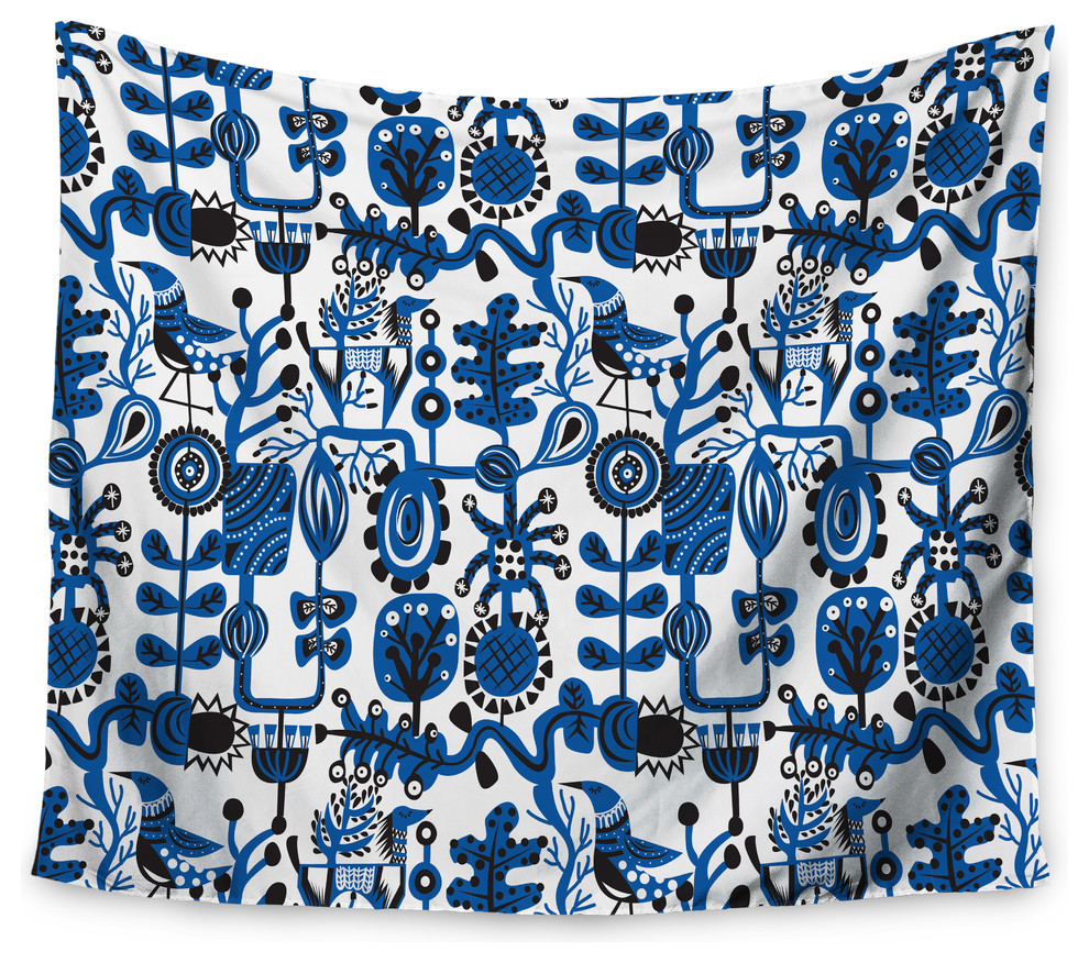 51 x 60 Kess InHouse Julia Grifol My Birds and My Flowers Wall Tapestry