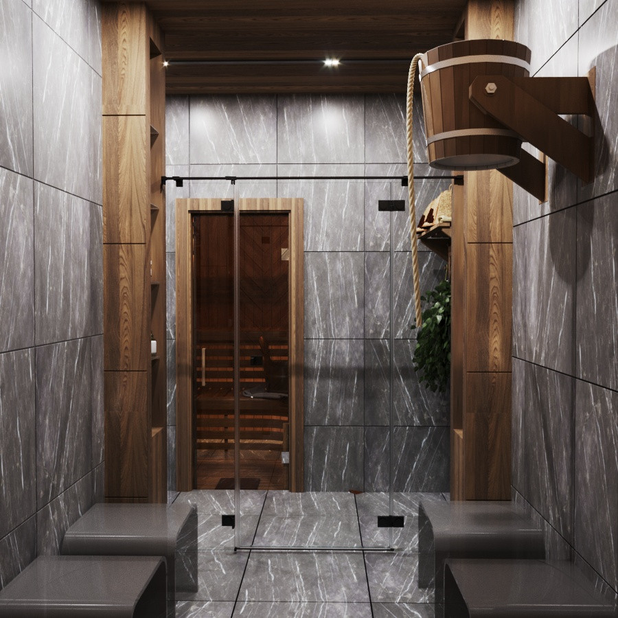 Дизайн зоны барбекю и бани