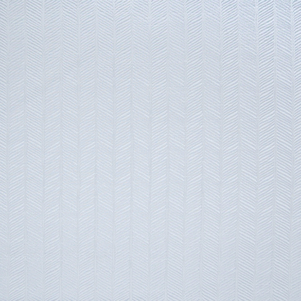 Glaze Blue Herringbone Stripe Woven Upholstery Fabric, Sample Swatch