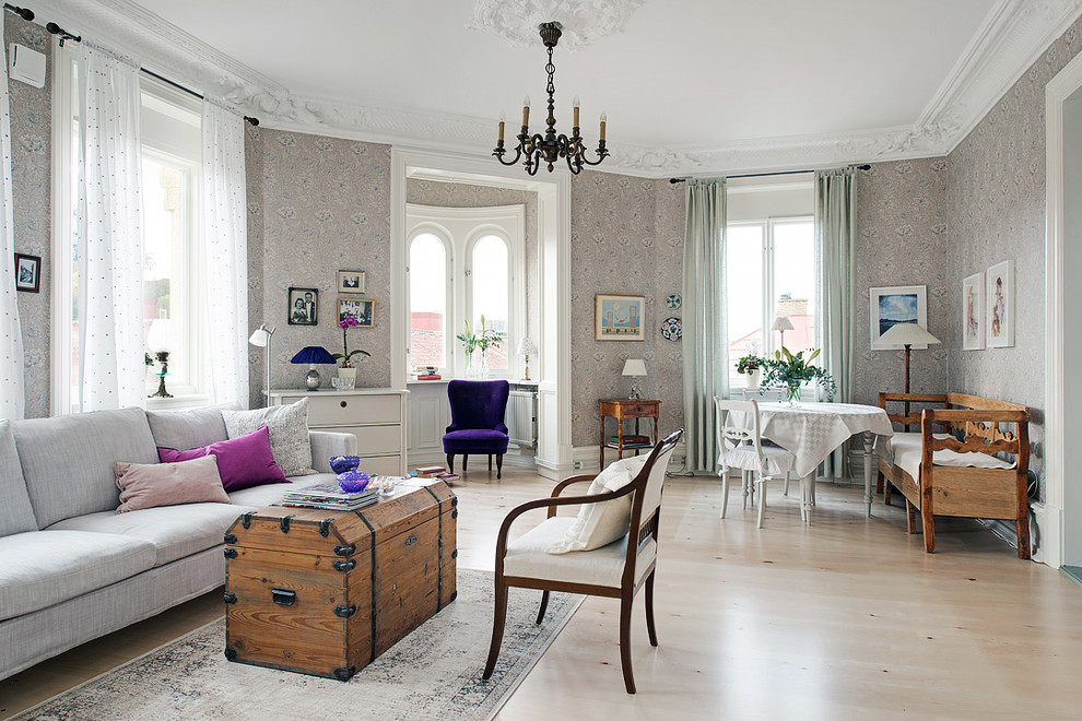 Traditional living room in Gothenburg.