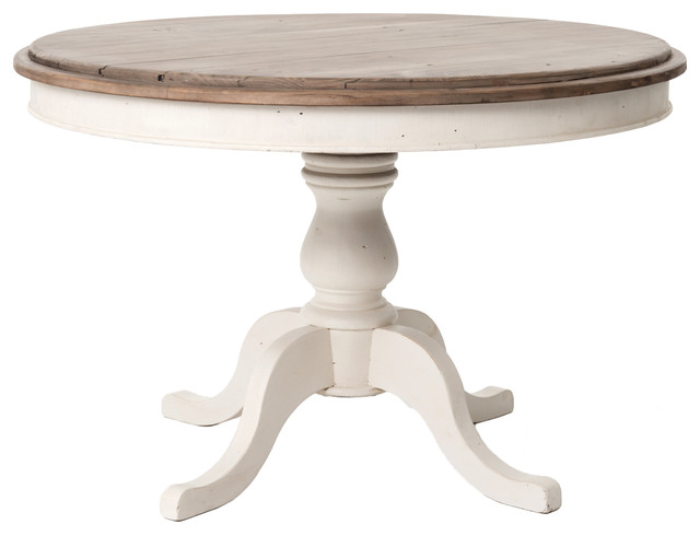 Macey Round Dining Table 47''-Suna/Wh