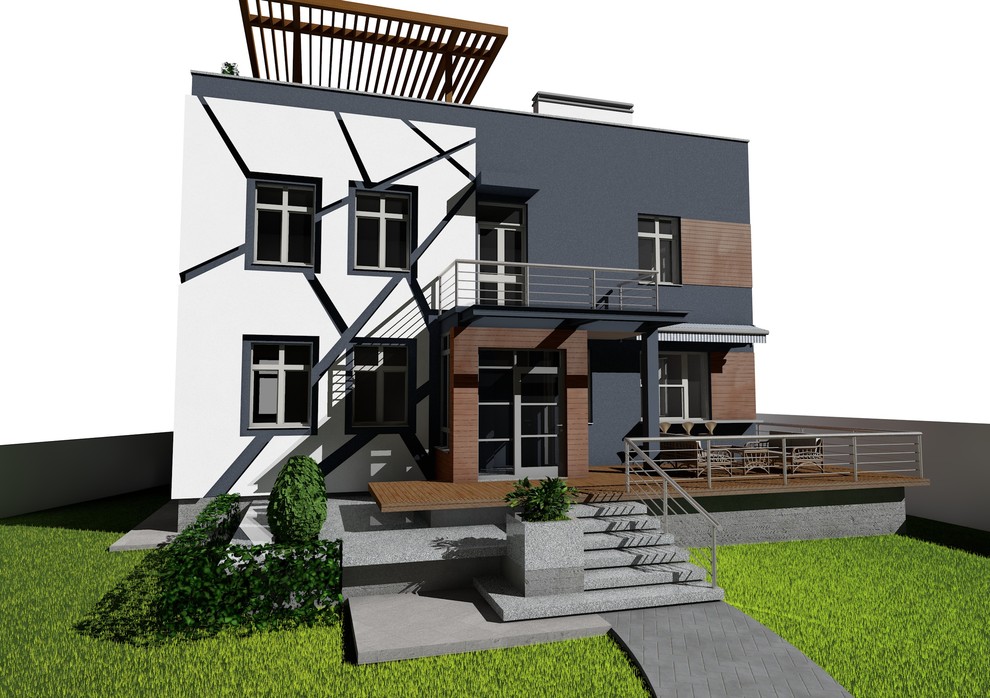 Реконструкция дома в городской среде. Екатеринбург.