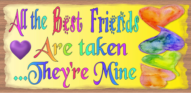Wood Signs - Handmade wood sign Friends - GS2204 -Wood plaque ...