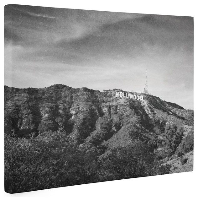 Hollywood Sign Black and White Vintage Wall Art, 'Old Hollywood