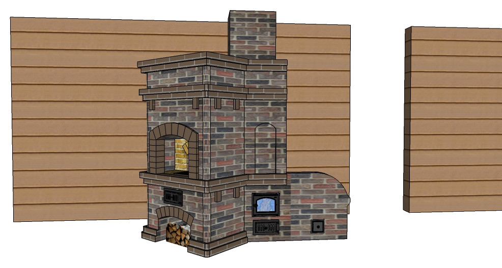 Русская печь с тёплым лежаком