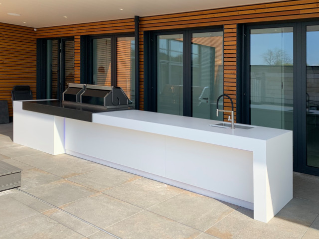 Outdoork&uuml;che Corian trendy-terrasse