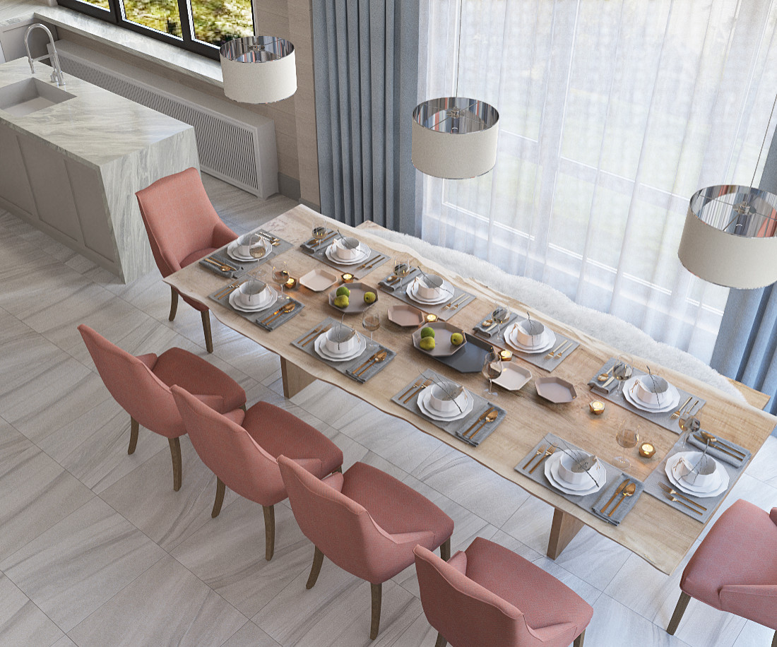 Дом в скандинавском стиле из клееного бруса