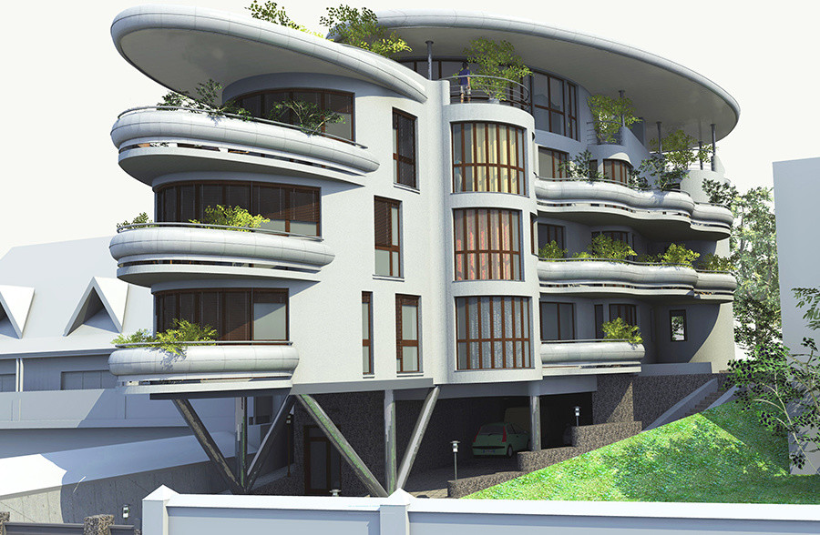 Трьохквартирний жилой дом