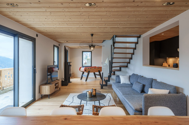 Chalet Alpea rustik-vardagsrum
