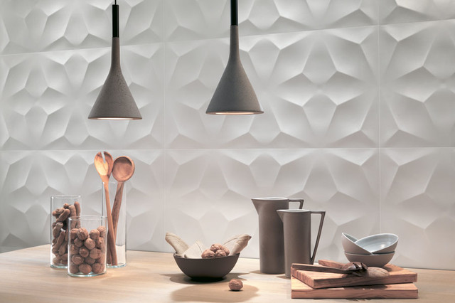 3D Wall Ceramic Tile contemporaneo-cocina