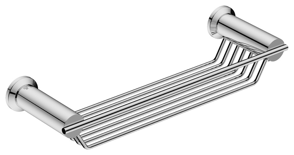 5820 Shower Rack 330Mm, Polished Stainless Steel Contemporary