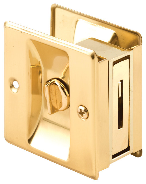 Prime Line N 6771 Pocket Door Privacy Lock With Pull Solid