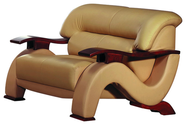 Beige Leather And Wood Arm Loveseat Contemporary Loveseats By Beige Leather And Wood Arm Loveseat Contemporary Loveseats By Anic Furniture Inc