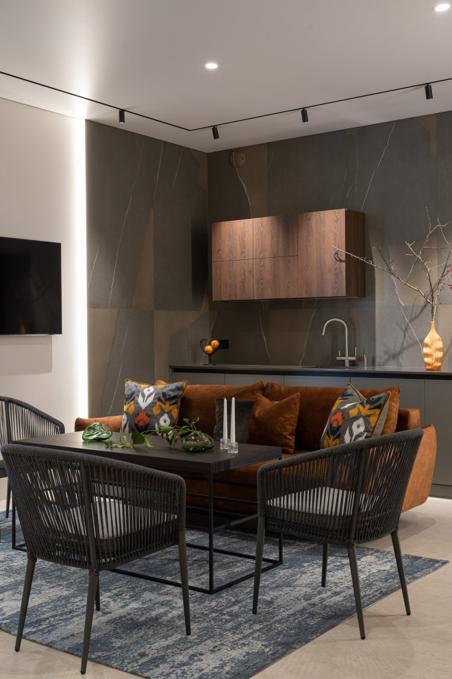 Реализованный проект банного комплекса на территории частного дома