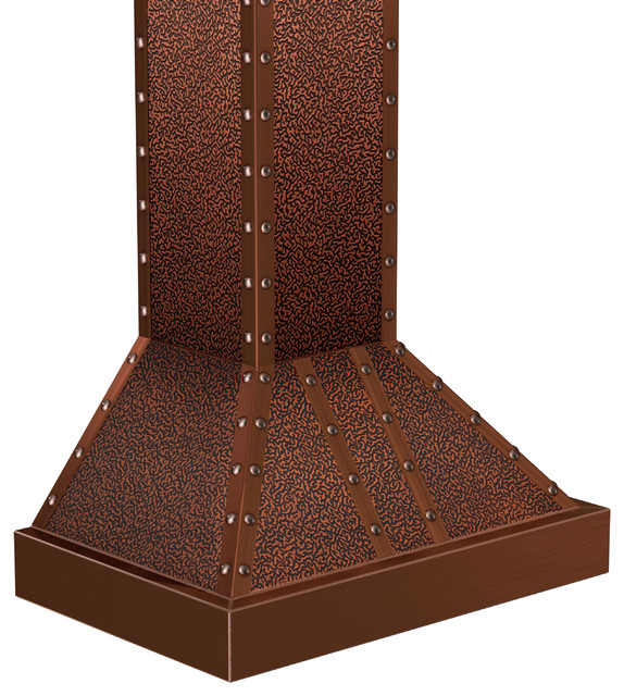 ZLINE 655ECCCC30 Designer Copper Wall Range Hood, Crown Molding Modern Range Hoods And
