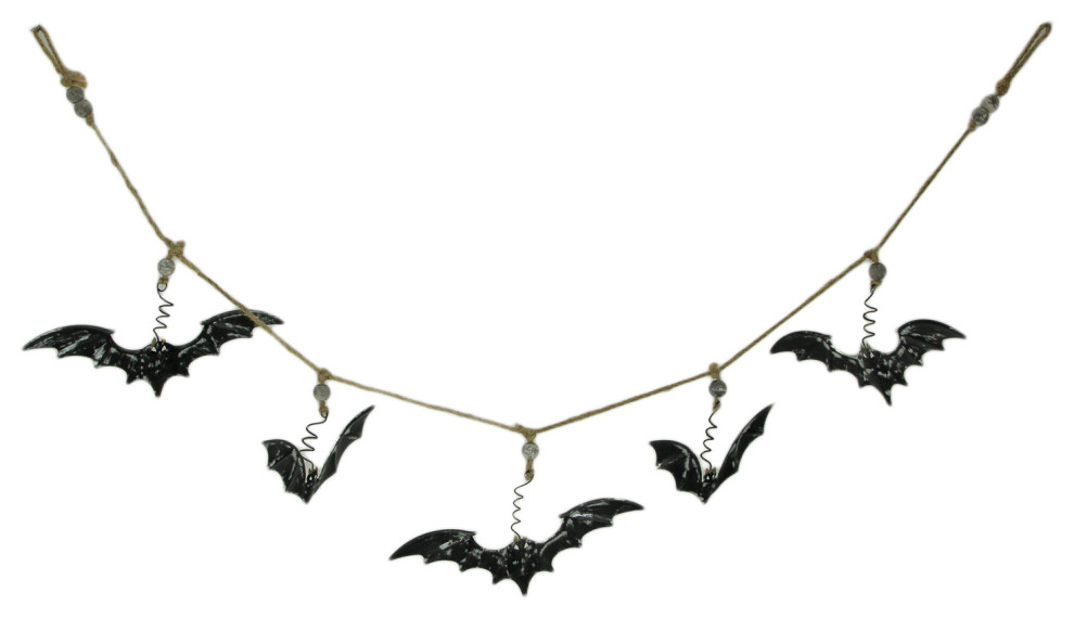 Details about / Bat Garland Gold Halloween Party Decorations Kids Trick Treat Spooky Hanging