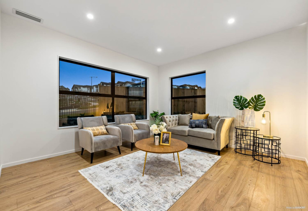 Modern living room in Auckland.