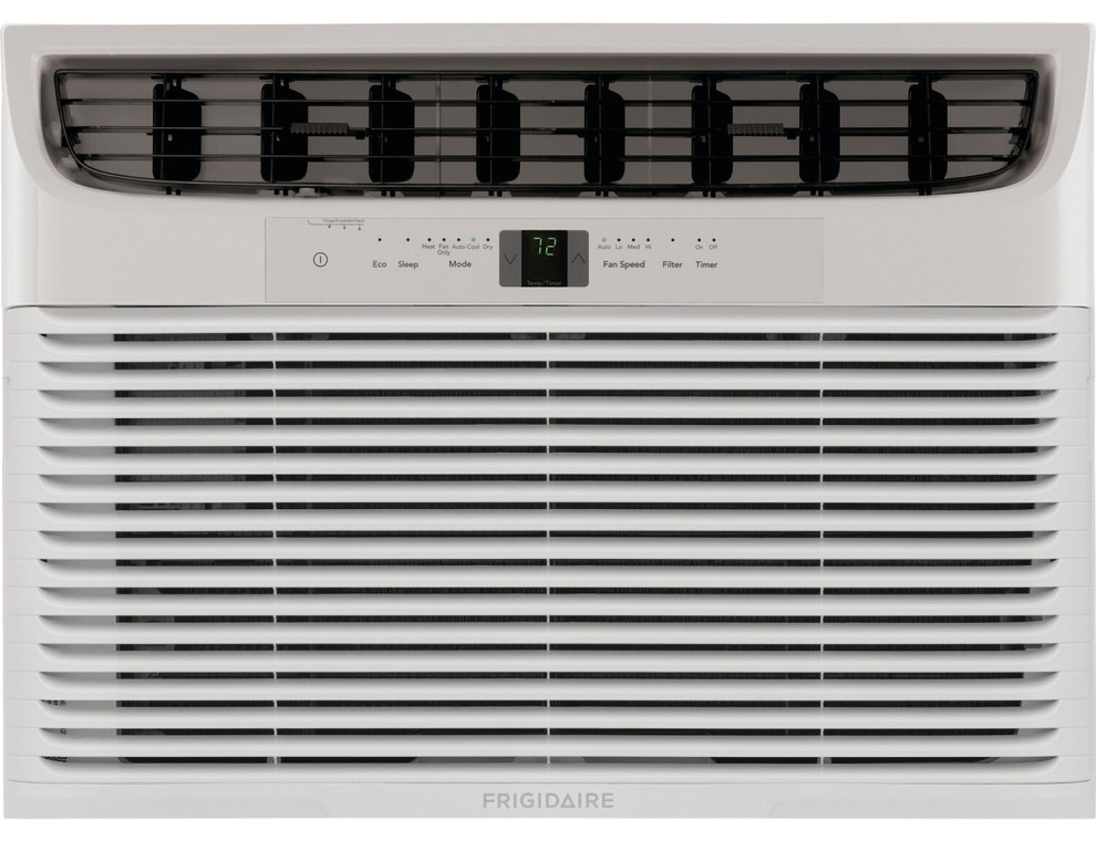 18,000 BTU Window Air Conditioner With Supplemental Heat and Slide Out