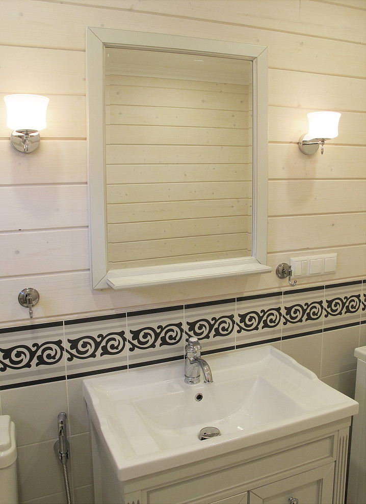 Одноэтажный загородный дом с баней