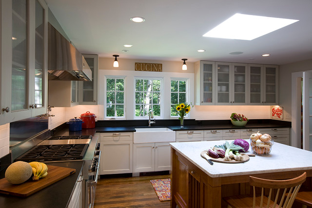 Martha's Vineyard Cottage Renovation transitional-kitchen