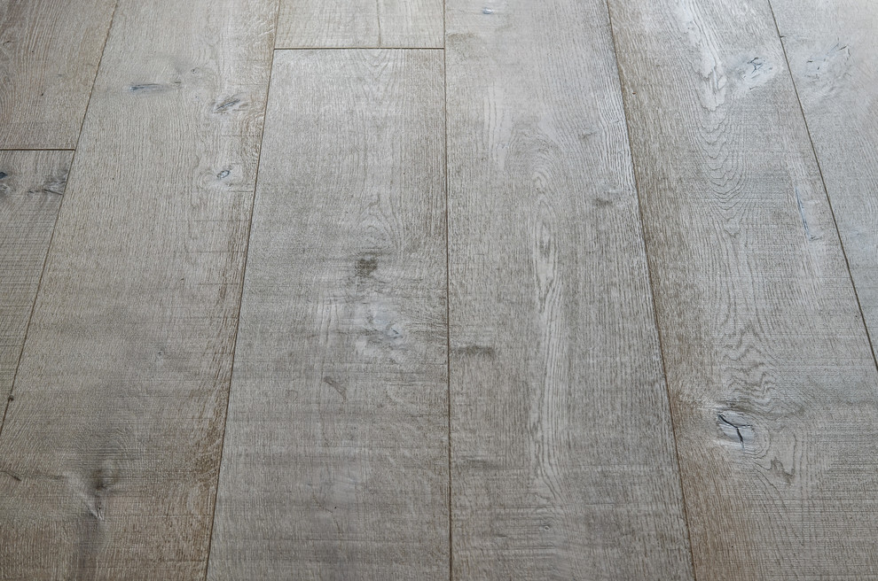 Kitchen - transitional light wood floor kitchen idea in New York