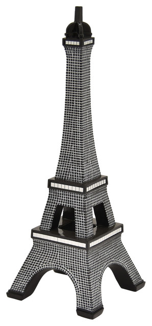 Three Hands Eiffel Tower Tabletop Black 18 75 Contemporary