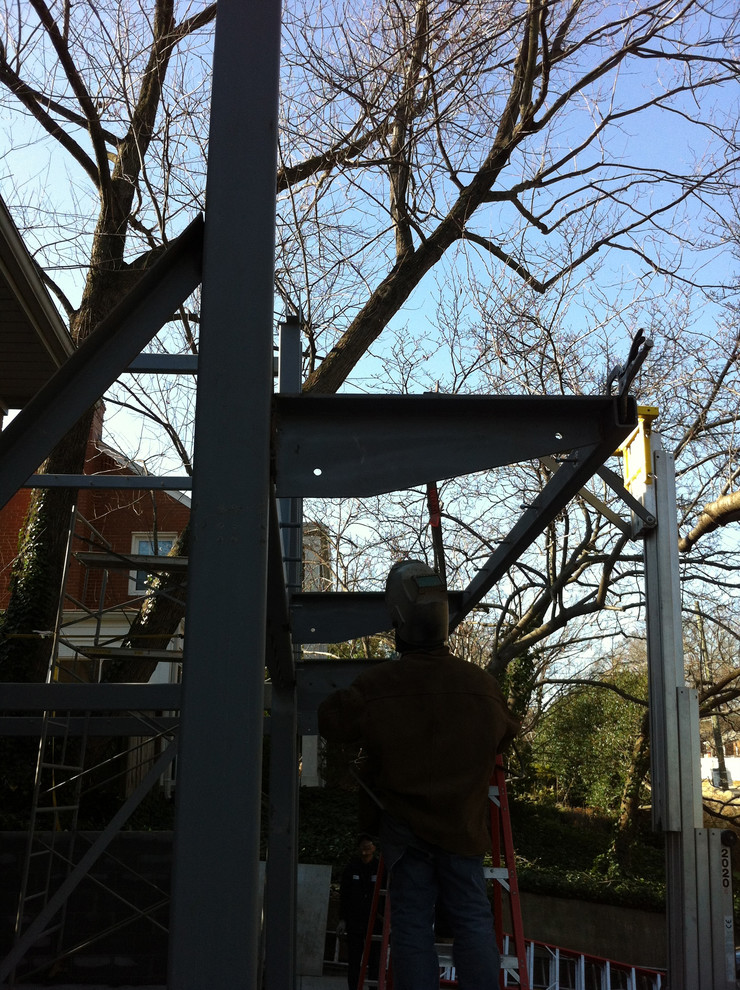 Steel frame addition