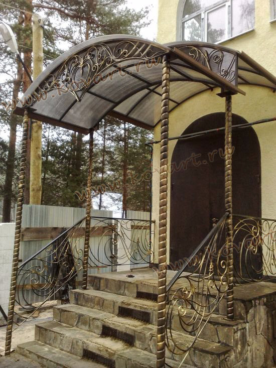 Кованые козырьки