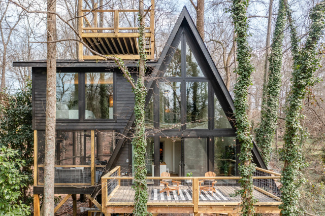 Stunning A Frame Cabin - Rustic - Exterior - Other - By Owners Choice  Construction | Houzz