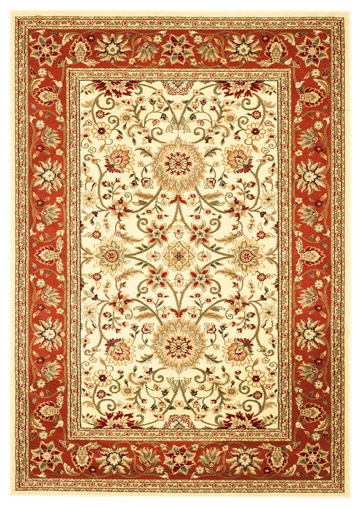 Safavieh Lyndhurst Lnh212R Rug, Ivory/Rust Traditional Area Rugs