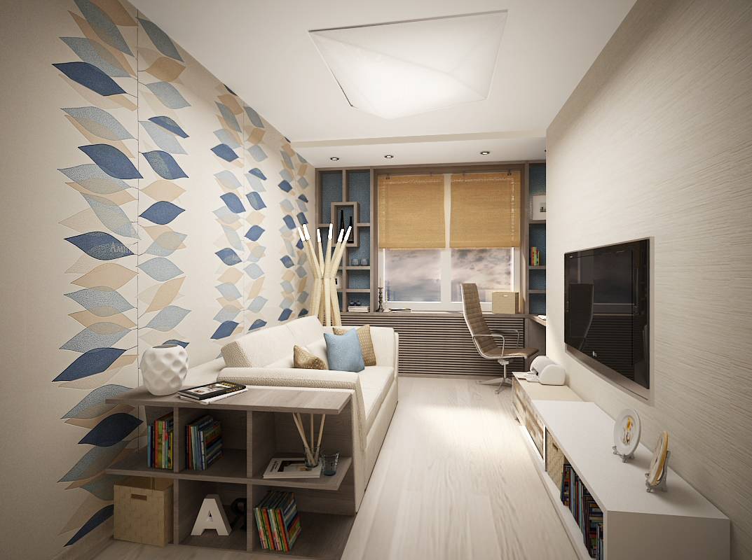 Проект интерьера квартиры в современном стиле, ул. Космонавтов, 105 м.кв.