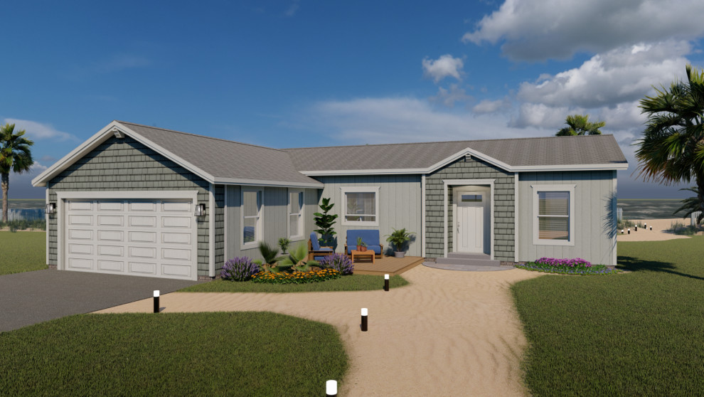 Inspiration for a contemporary exterior home remodel in San Diego