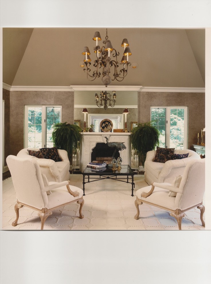 Living room - transitional living room idea