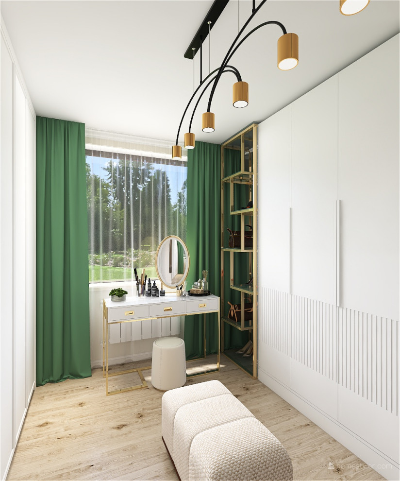 Проект спальня с гардеробной