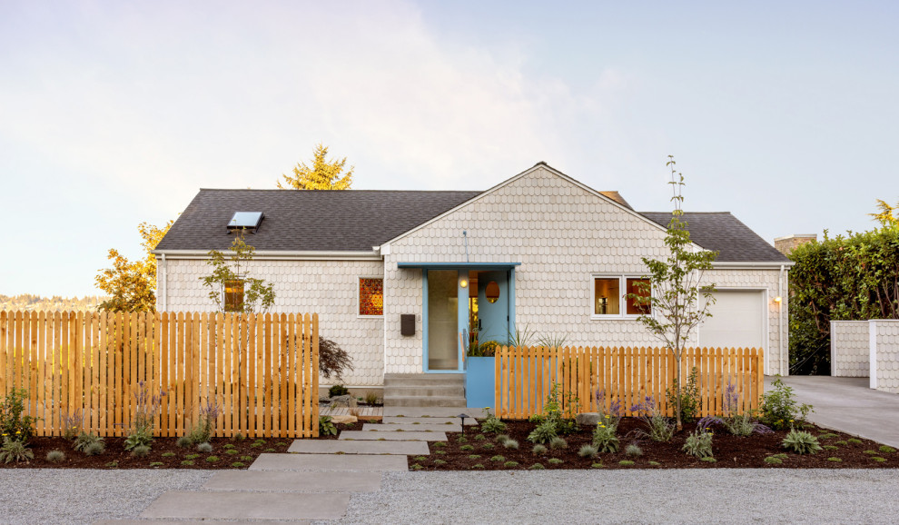 Example of a trendy exterior home design in Seattle